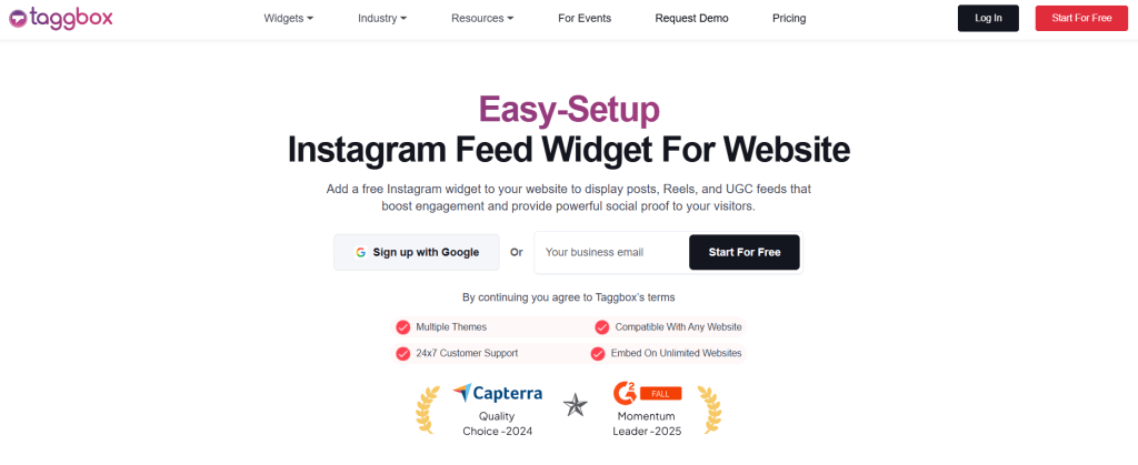 taggbox instagram widget