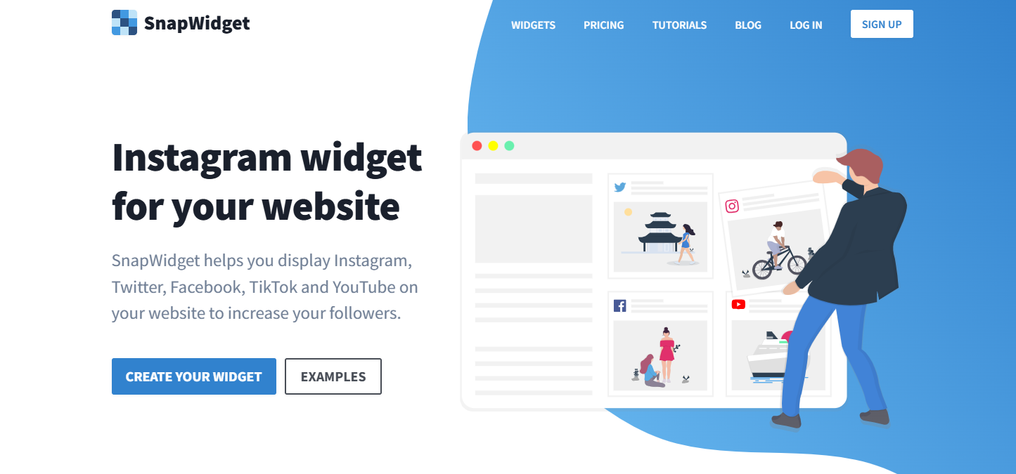 add Instagram widget on Blogger